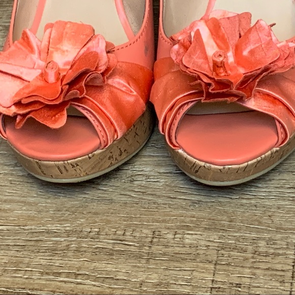 Covington Shoes - Covington Cork platform Floral Sandals Size 8.5